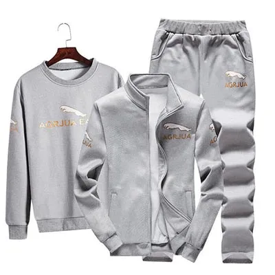 3 Pieces/Set Polyester Fitness Tracksuit
