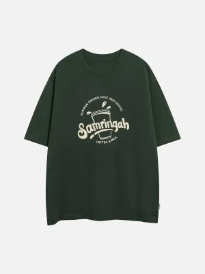 AlanBalen® - Foam Letter Print Tee