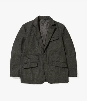Andover Jacket – Charcoal Printed Herringbone