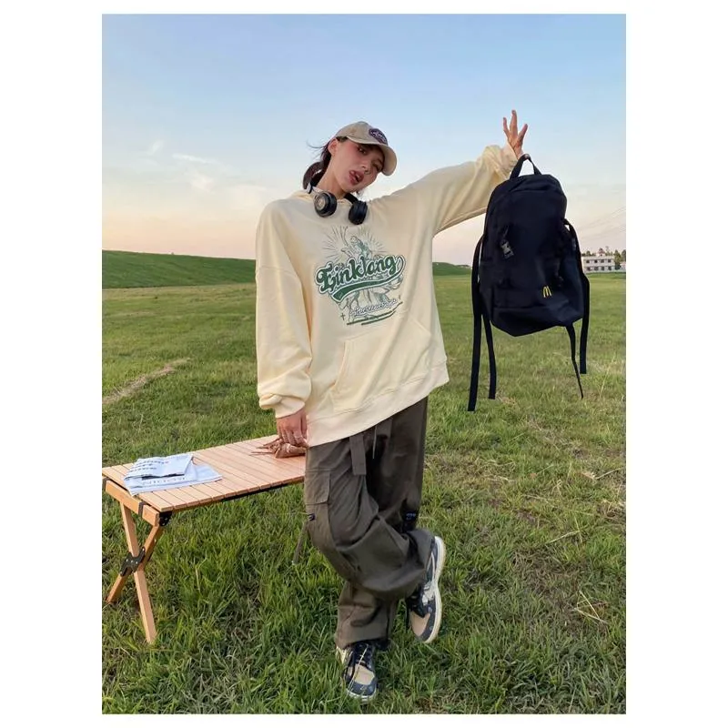 Anti-Pilling Plus Velvet Cotton Stripe Double Layer Sweatshirt