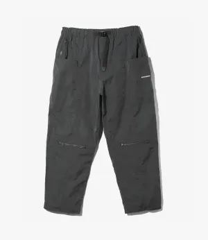 Belted Centre Seam Pant – Charcoal Gabardine
