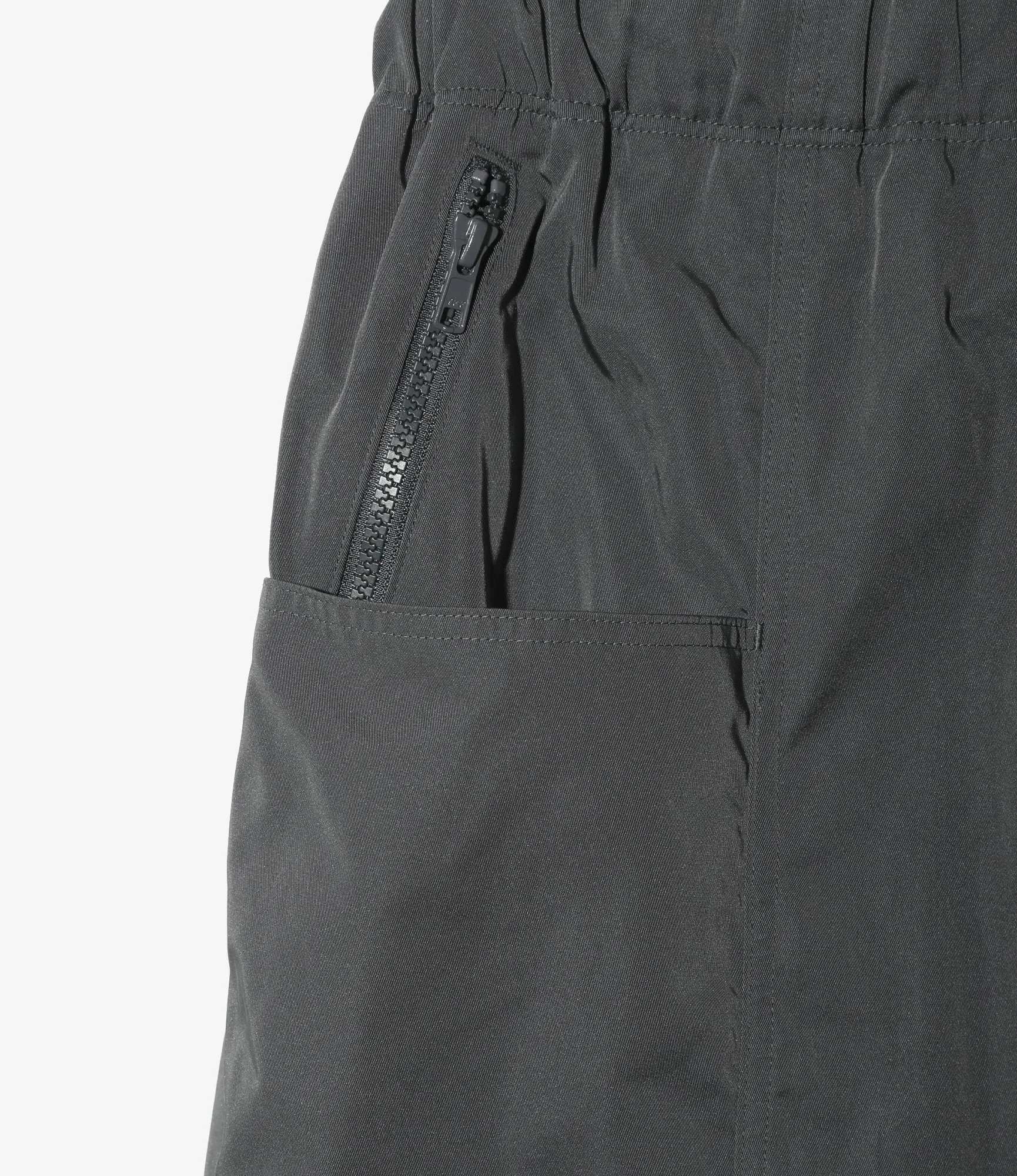 Belted Centre Seam Pant – Charcoal Gabardine
