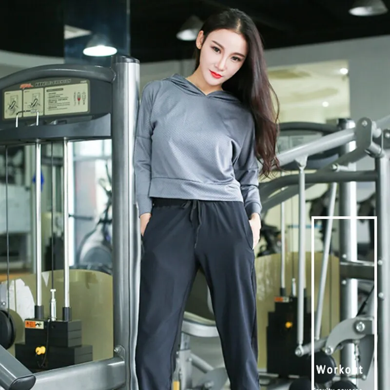 Breathable Backless Patched Hooded Long Sleeve