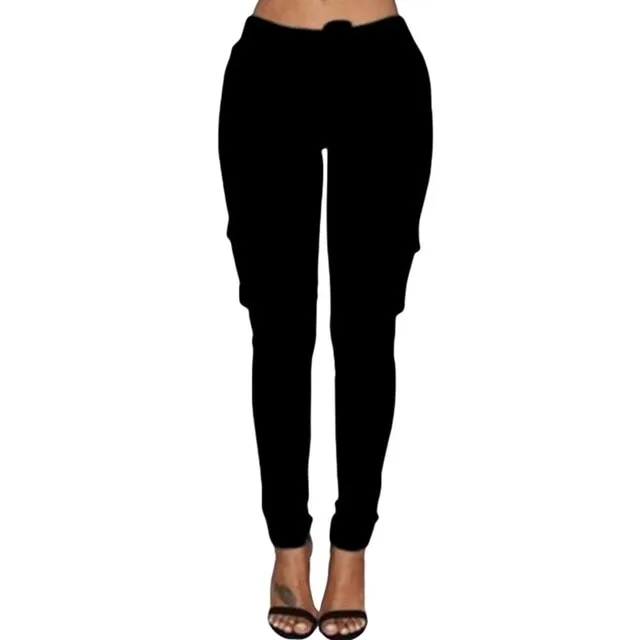 Cargo Pockets Drawstring  Pants