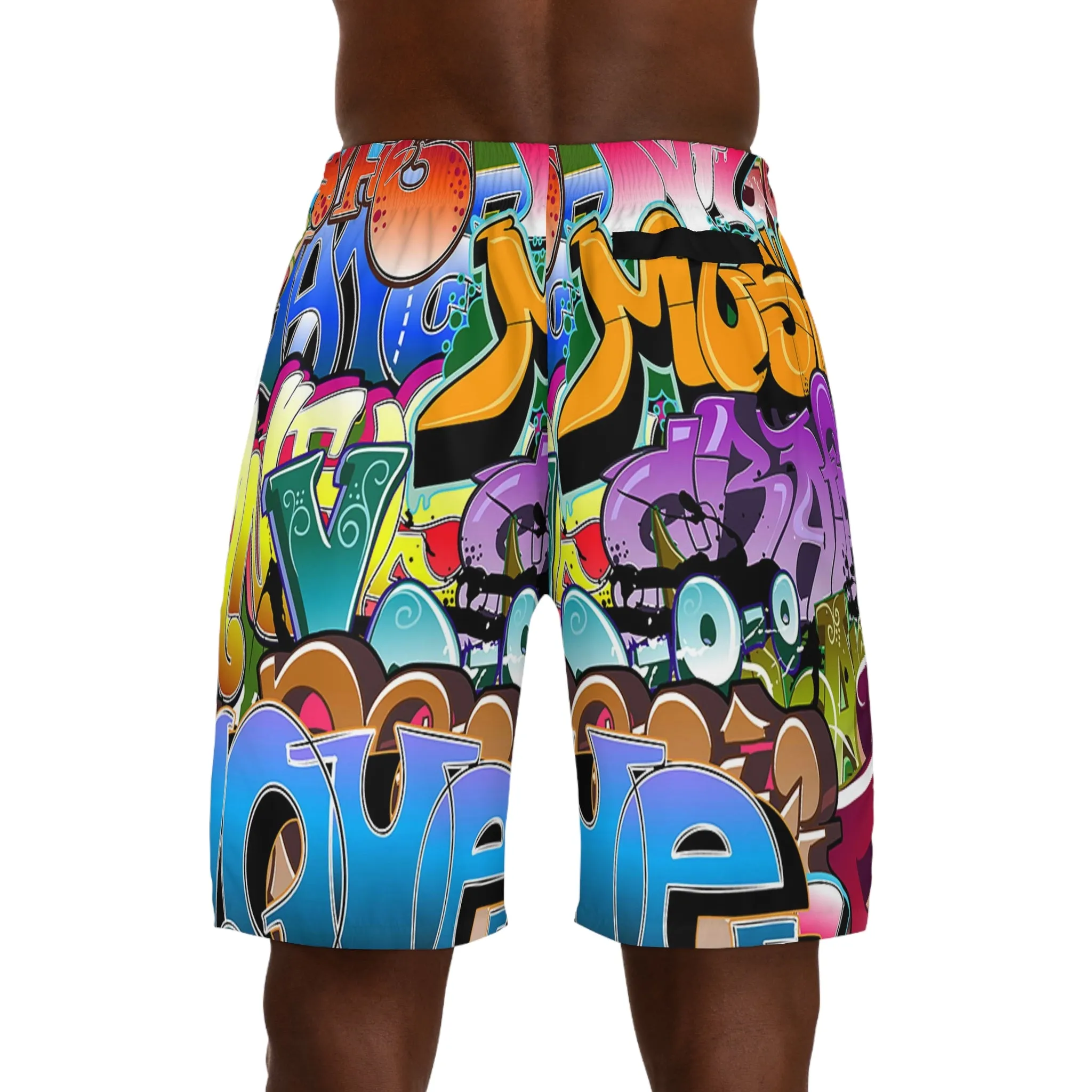 Crowgodshi Men's Graffiti Shorts