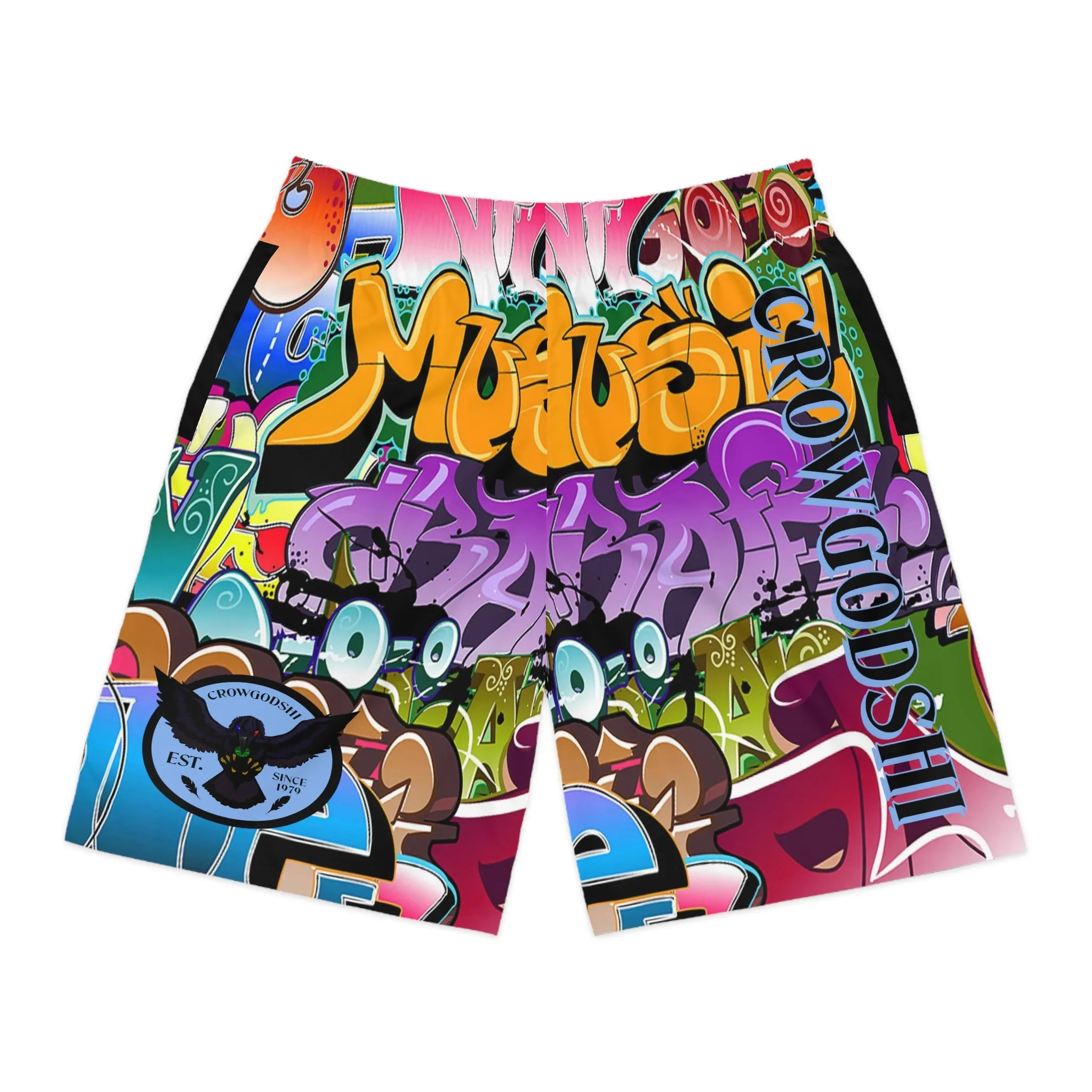 Crowgodshi Men's Graffiti Shorts