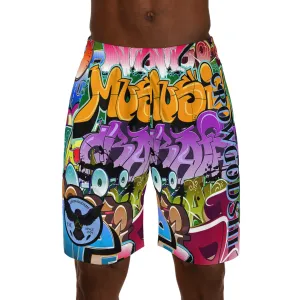 Crowgodshi Men's Graffiti Shorts