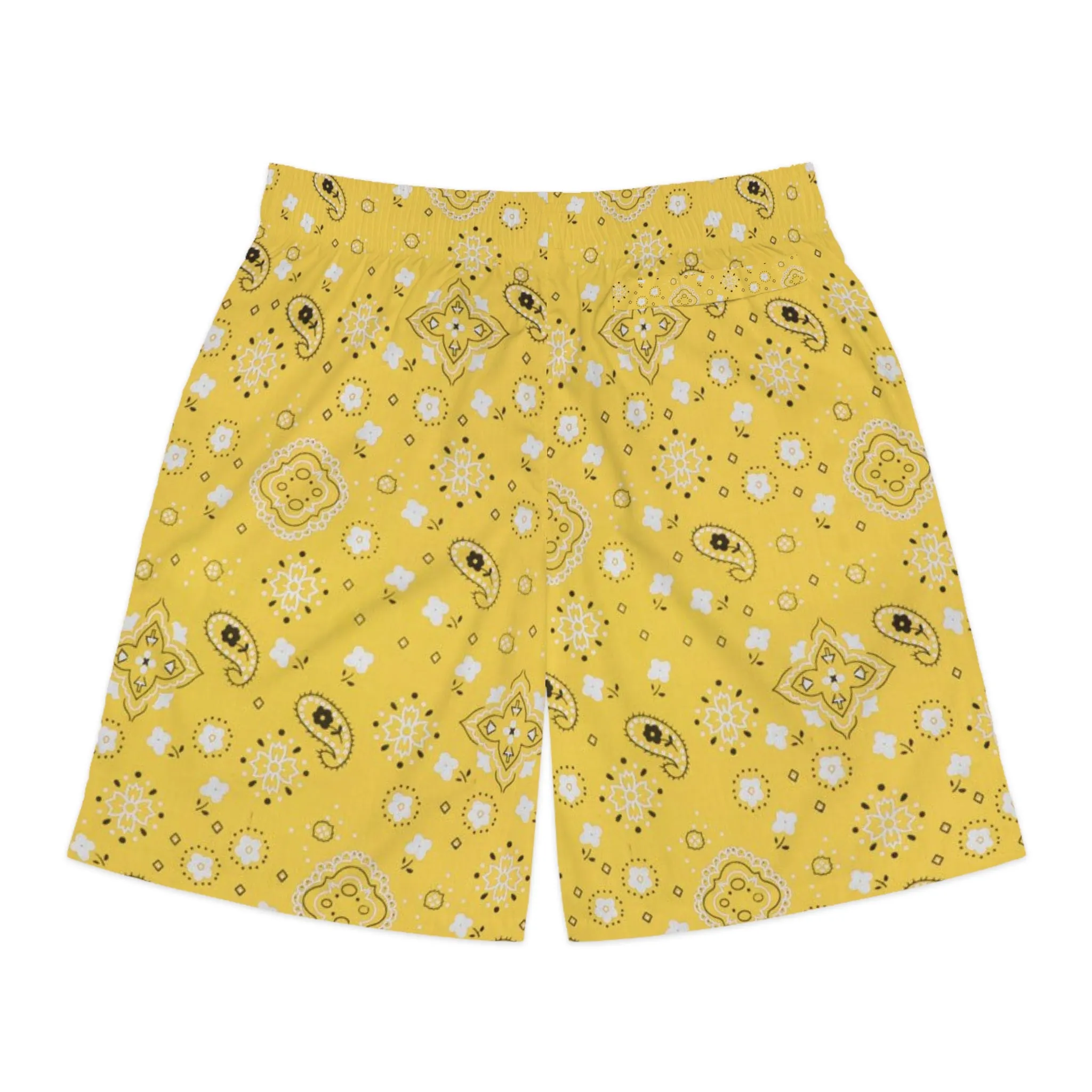 Crowgodshi Men's Yellow Colors Hawaiian Shorts