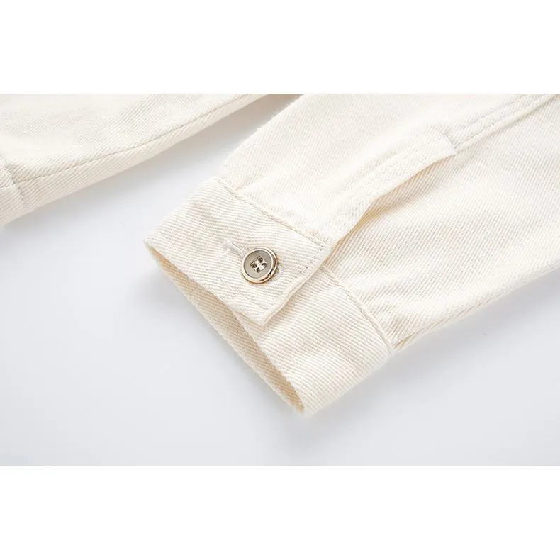 Embroidery Washed Denim Jacket