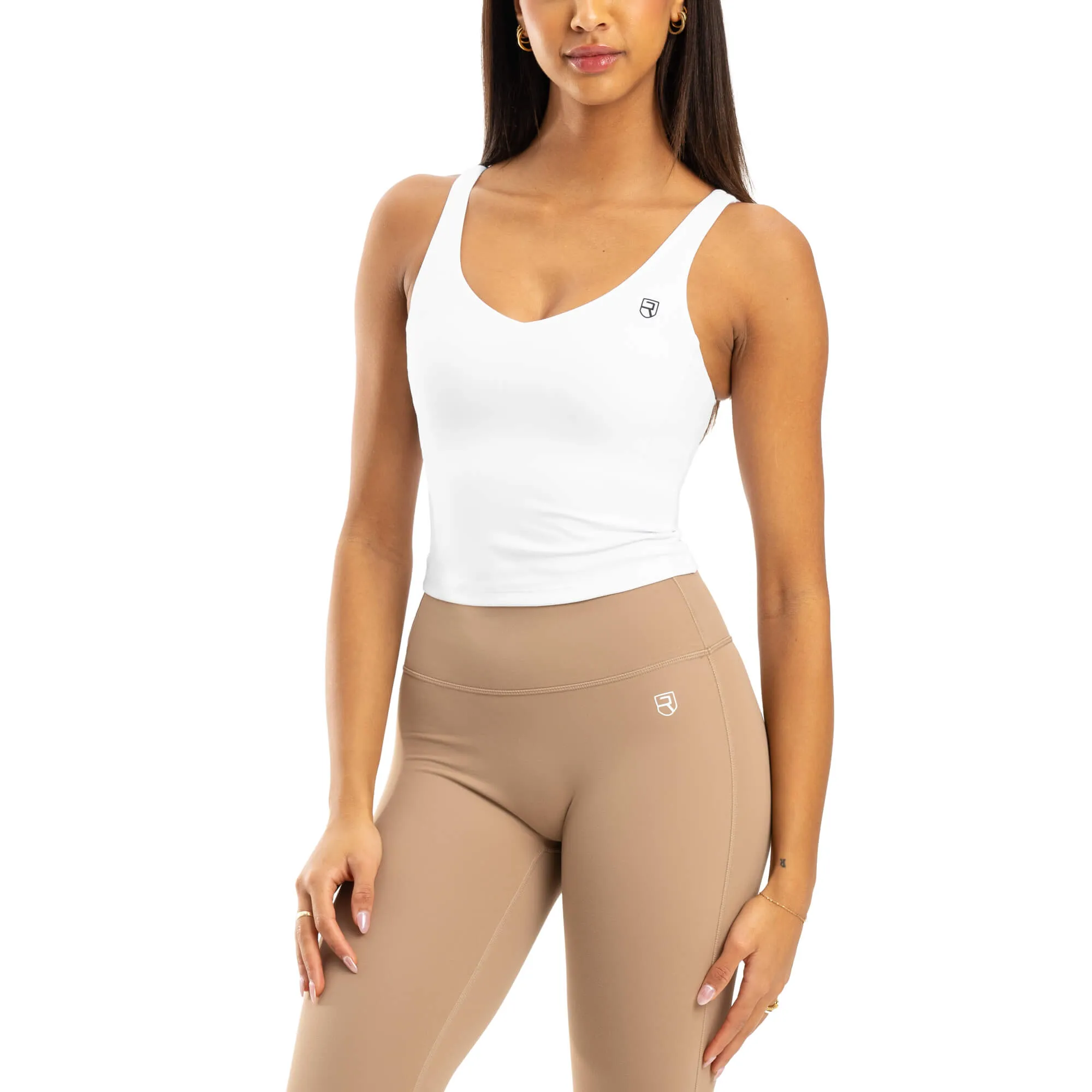 Feels Padded Tank Top - White