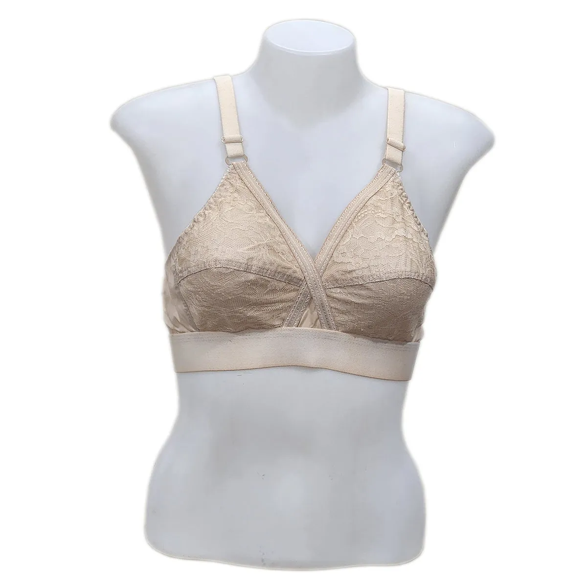 Flourish Pack Of 4 Cross Design Women Ladies Girls Cotton Bra Blouse Brazier