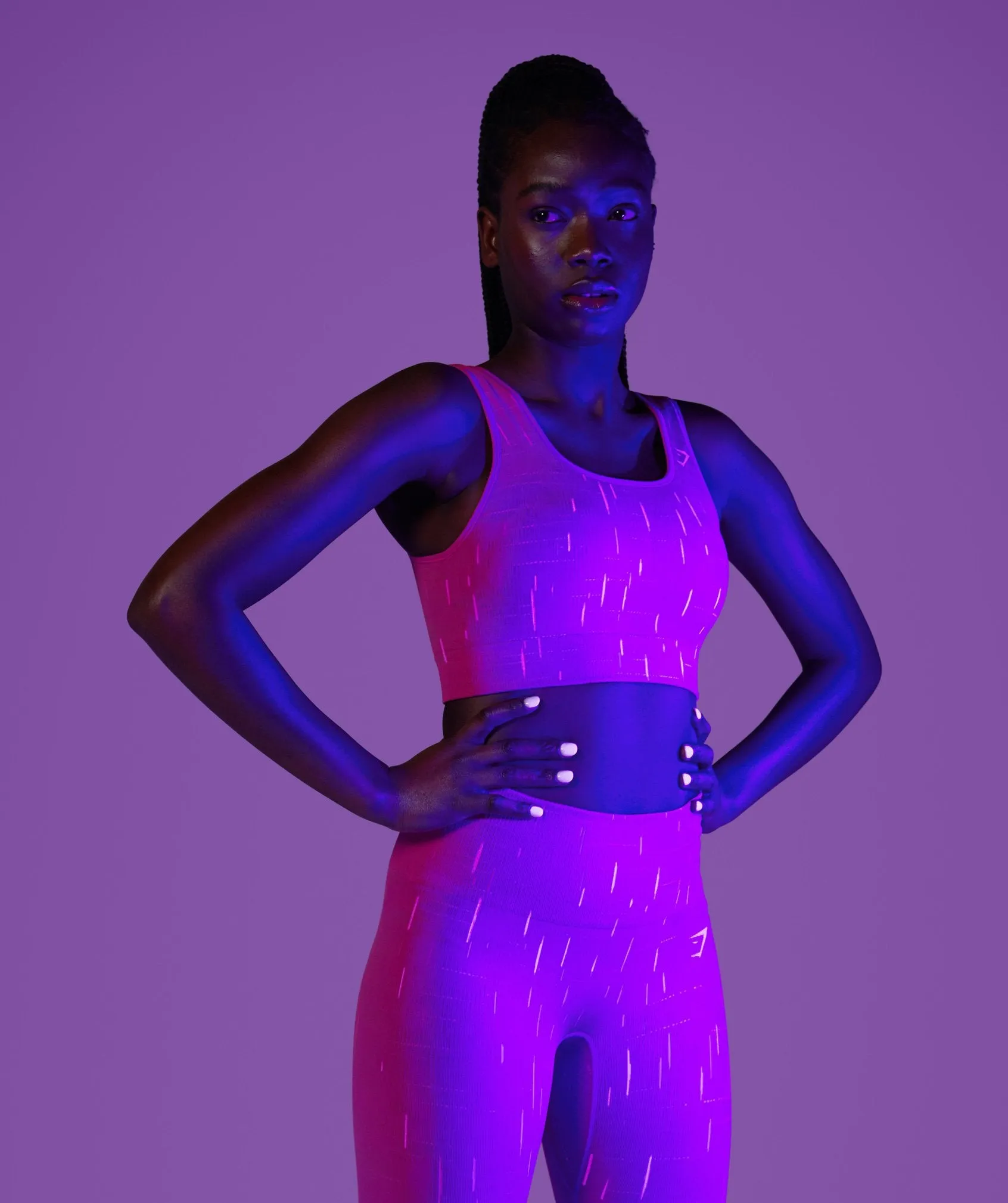 Gymshark Illumination Seamless Sports Bra - Pink/Pink