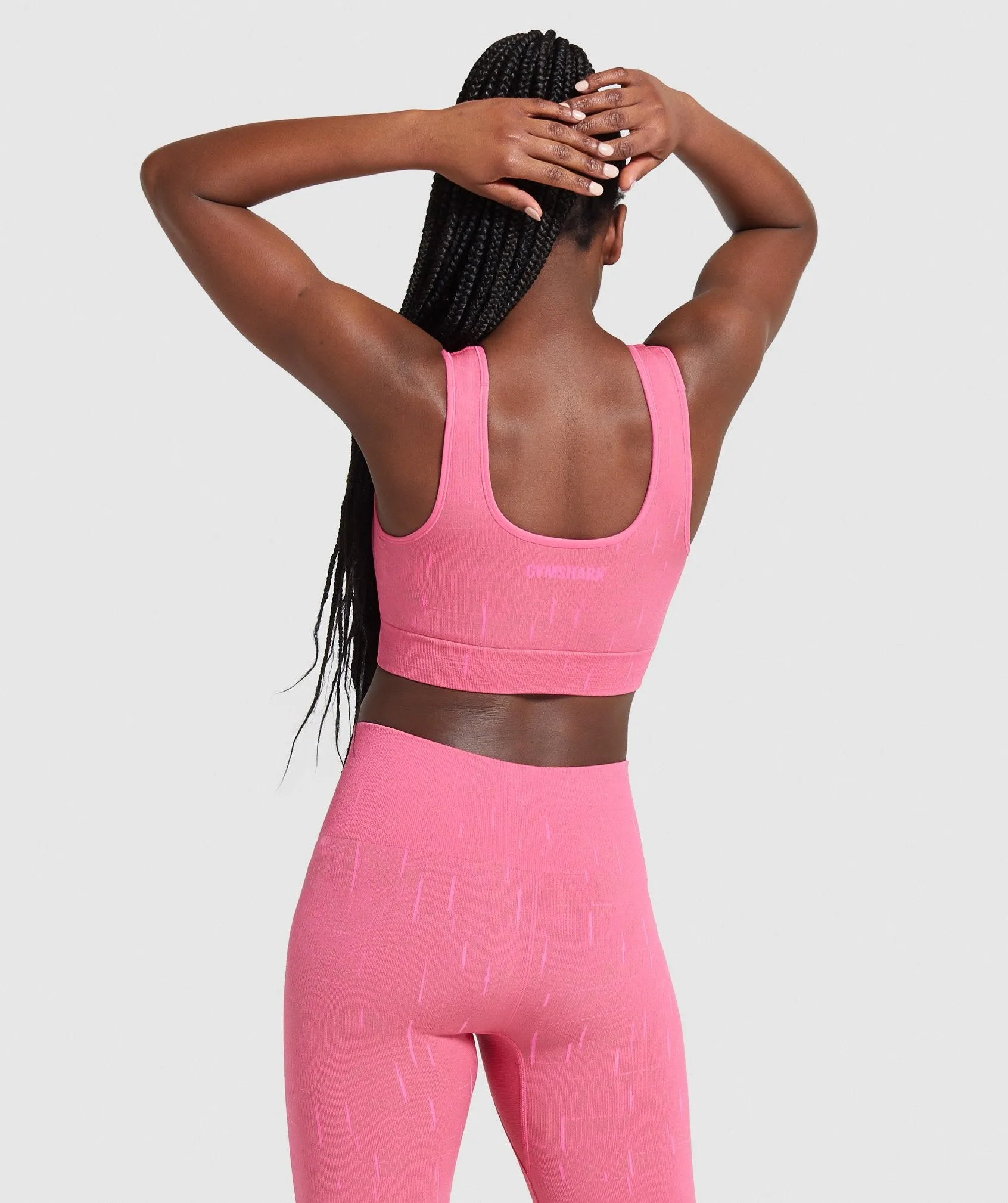 Gymshark Illumination Seamless Sports Bra - Pink/Pink