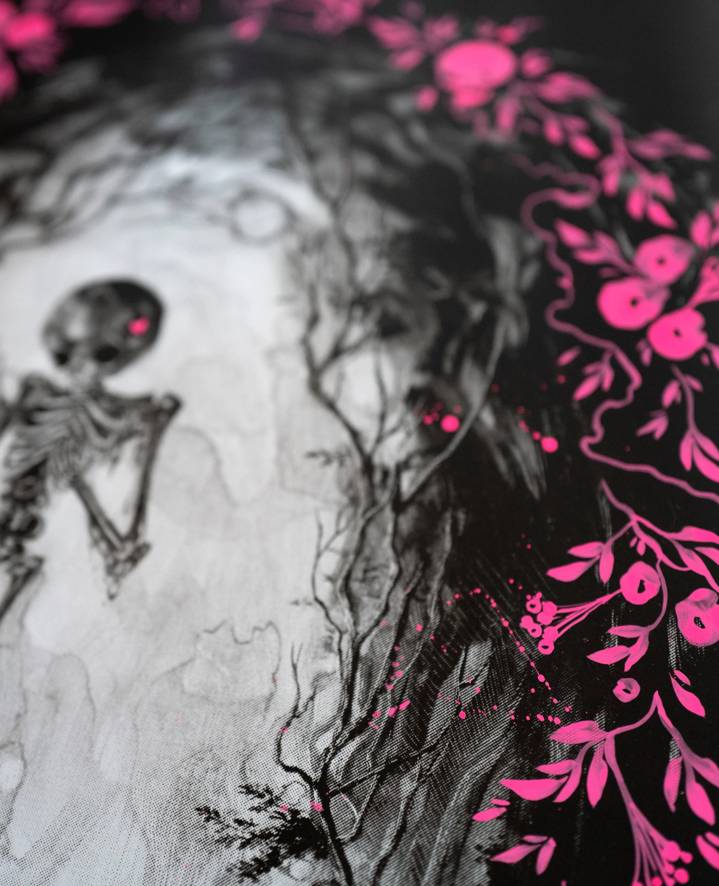 Hand-finished There Used to Be More of Me - Screenprint