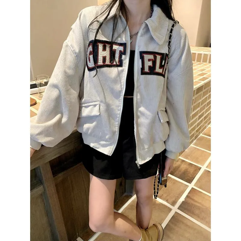 Harajuku Style Retro Corduroy Jacket