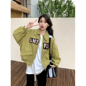 Harajuku Style Retro Corduroy Jacket