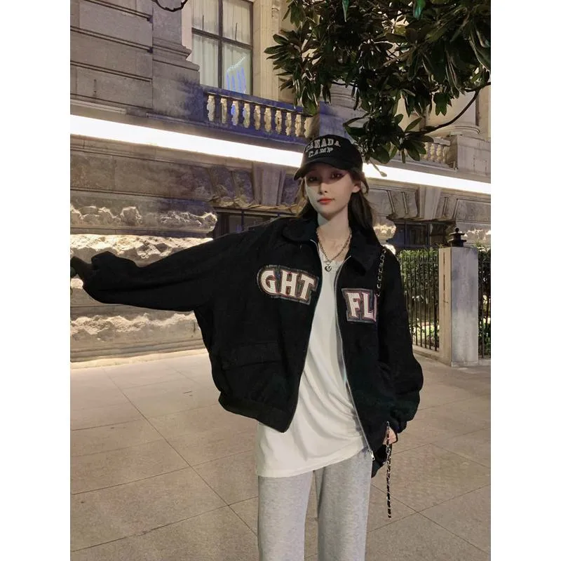 Harajuku Style Retro Corduroy Jacket