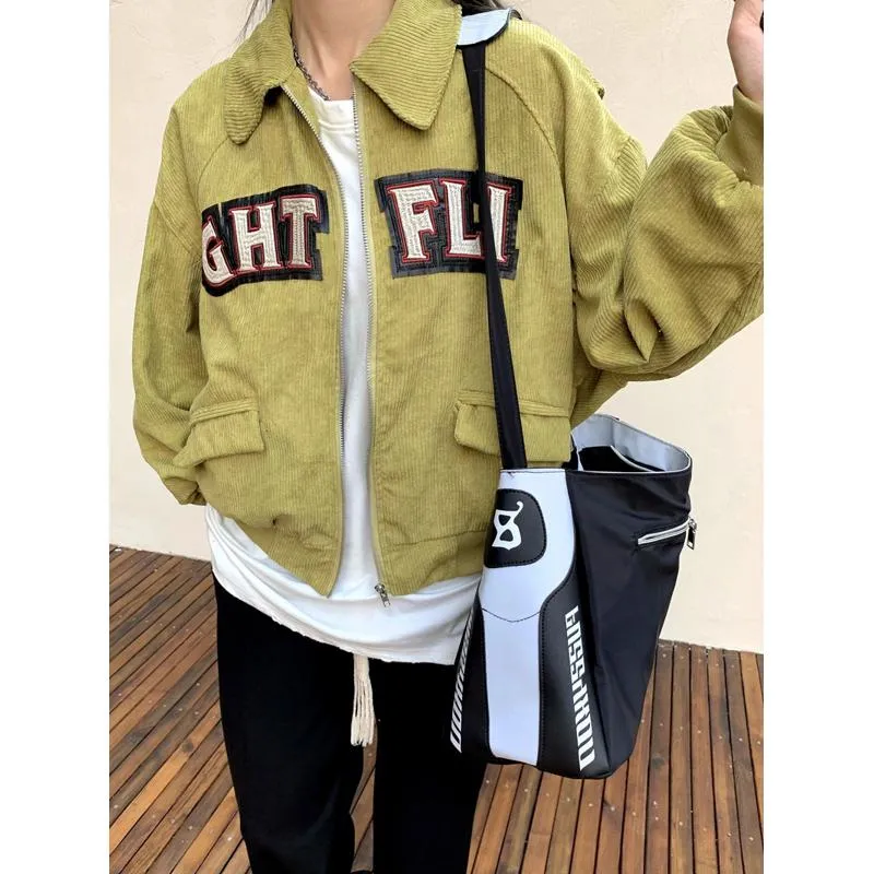 Harajuku Style Retro Corduroy Jacket