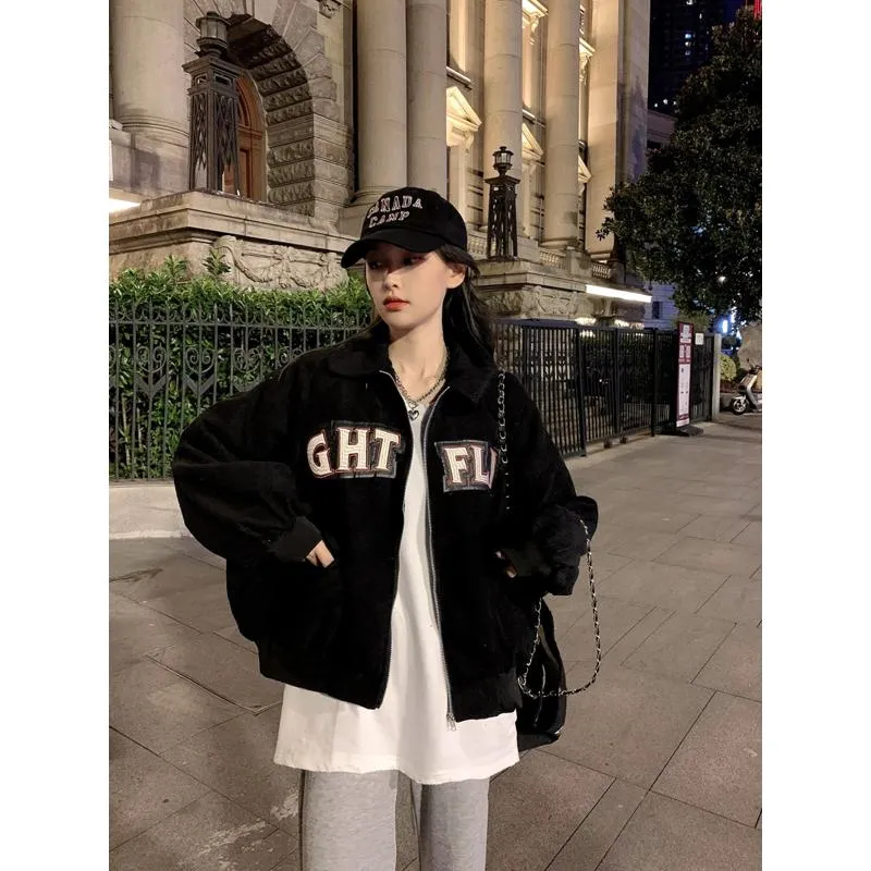 Harajuku Style Retro Corduroy Jacket