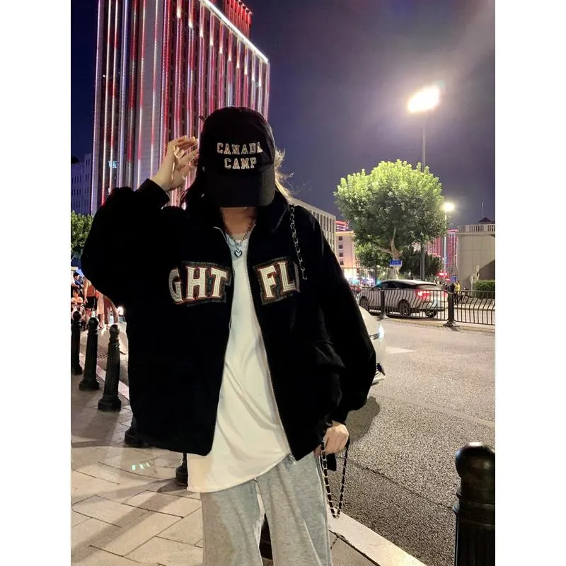 Harajuku Style Retro Corduroy Jacket