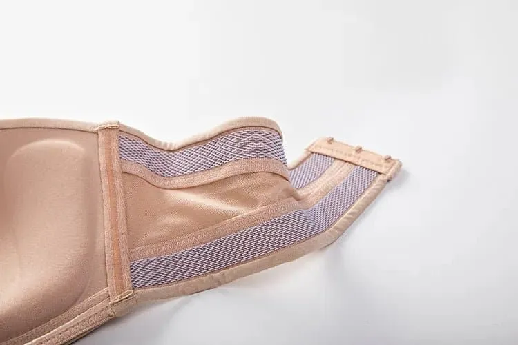 Invisible Strapless Bra with Plunge, Padded, and Push-Up Features