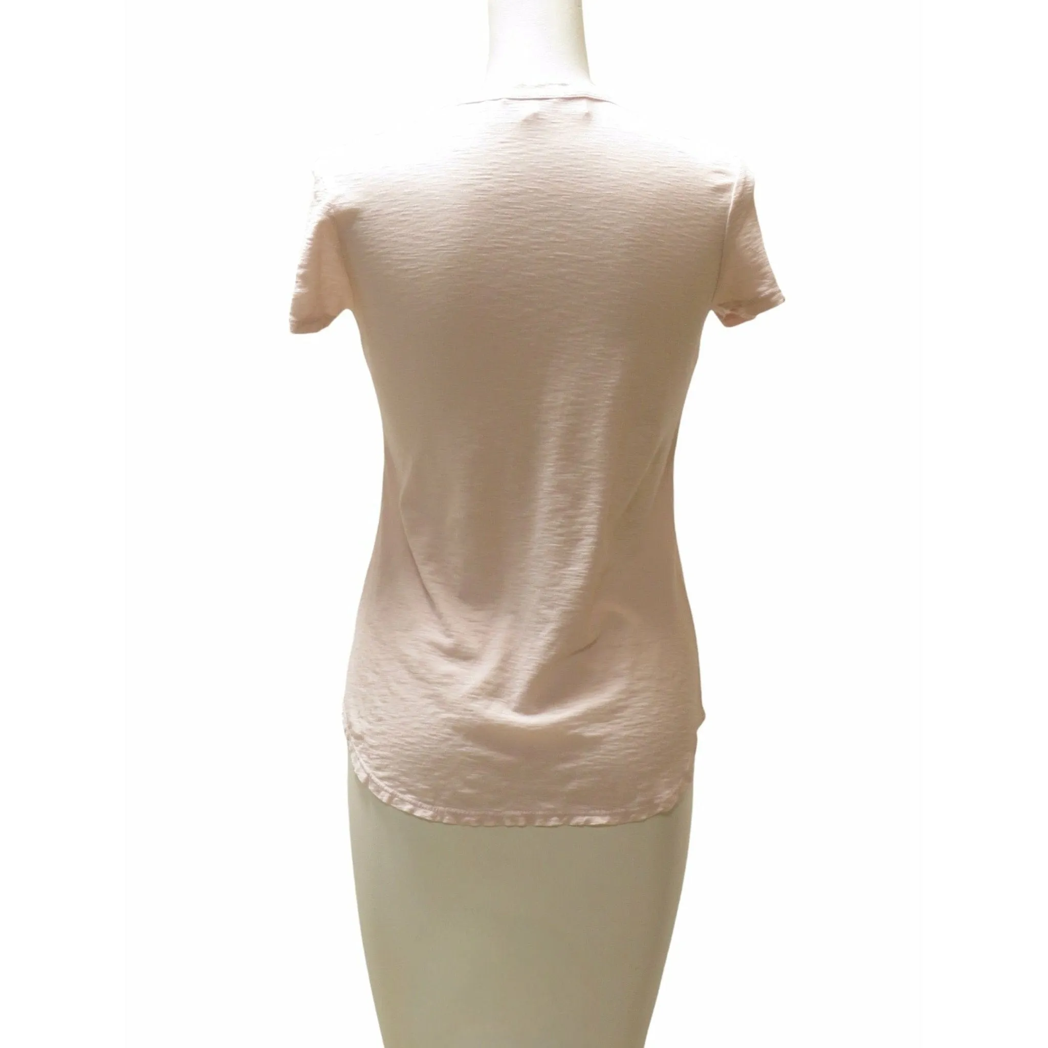 James Perse Sheer Slub Crew Neck Tee