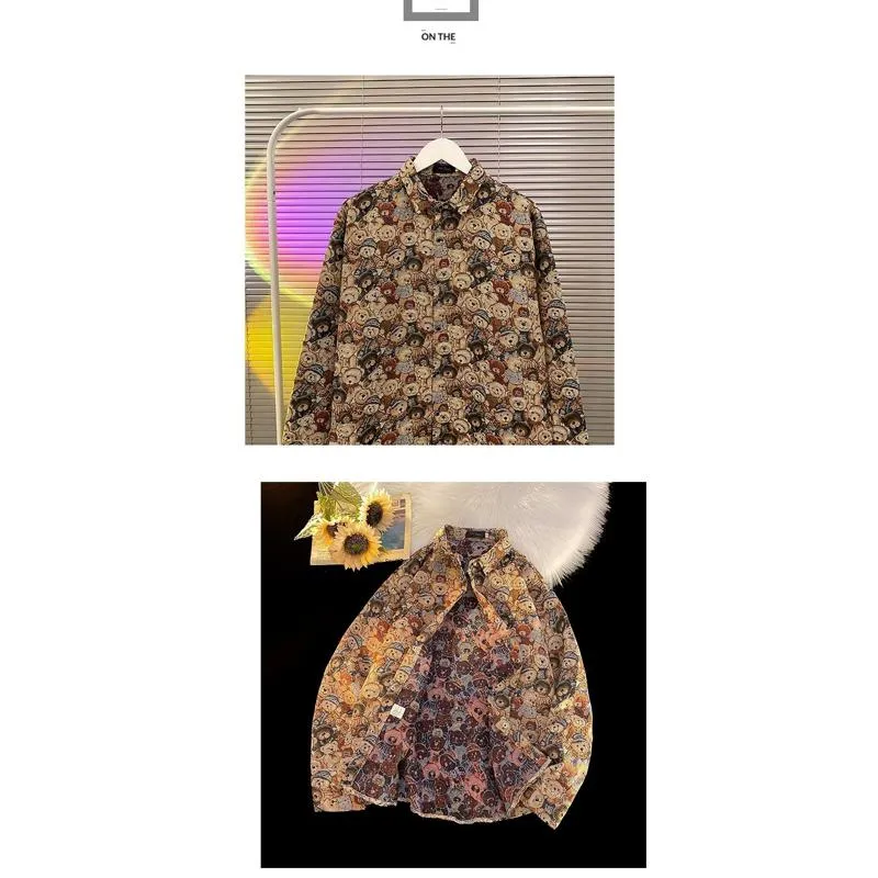 Loose Fit Vacation Style Retro Shirt Jacket