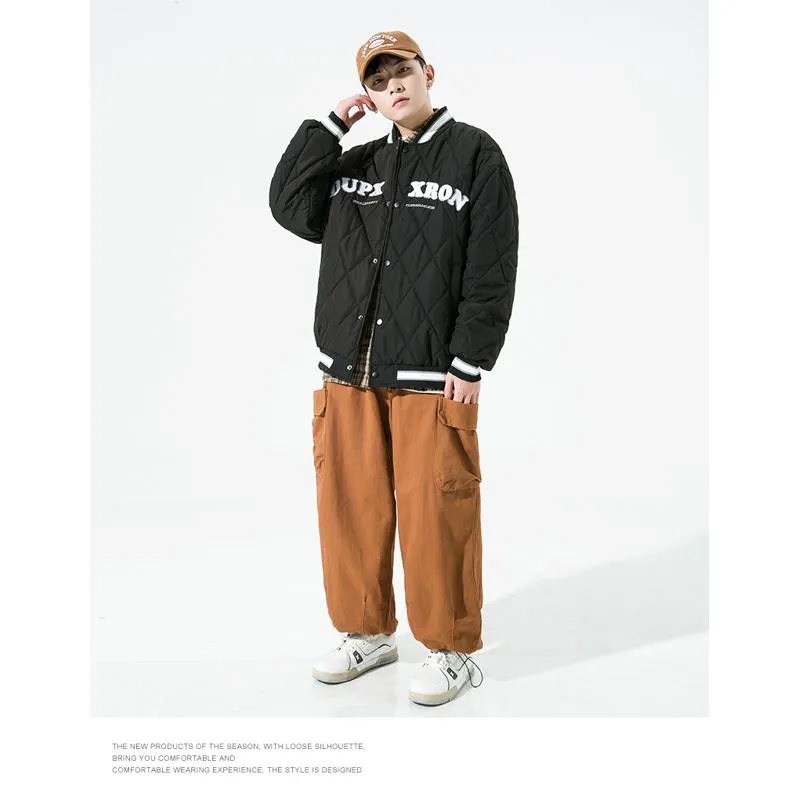 Loose Fit Woolen Versatile Varsity Jacket
