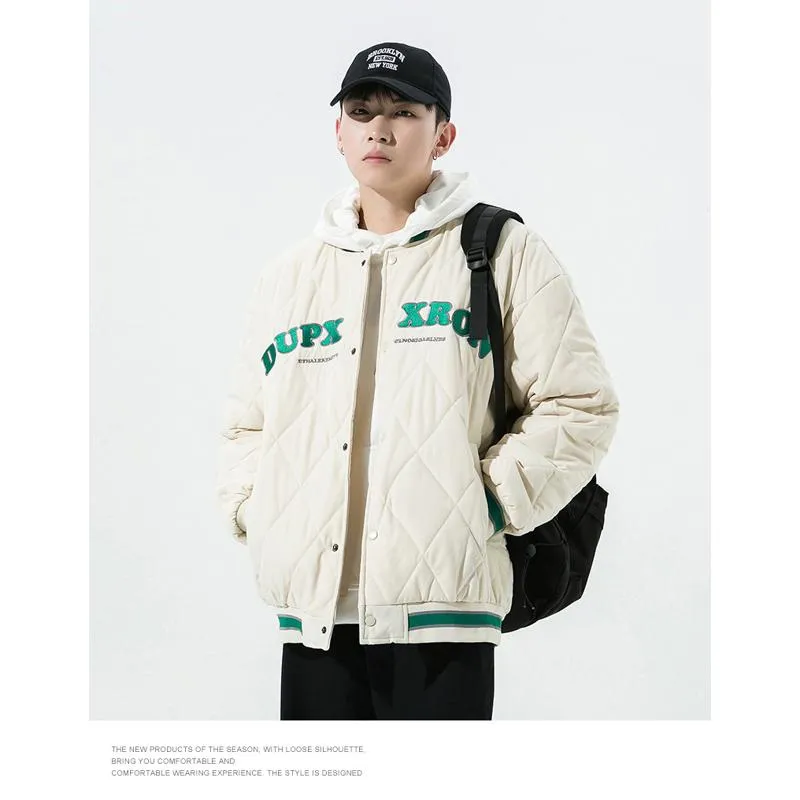 Loose Fit Woolen Versatile Varsity Jacket