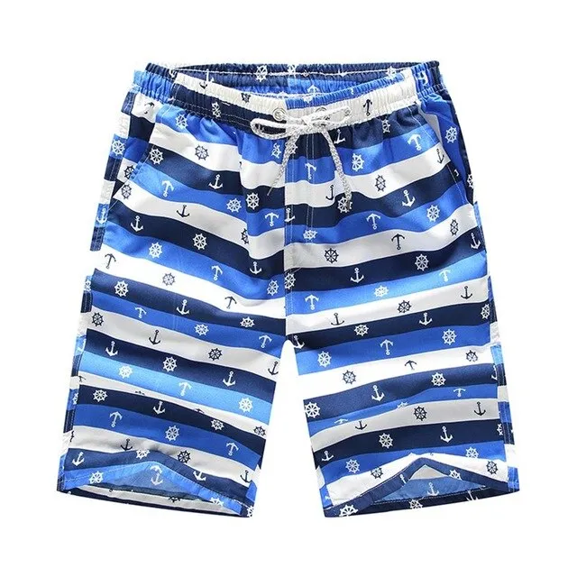 Men Swim Trunks Printed Beach Shorts