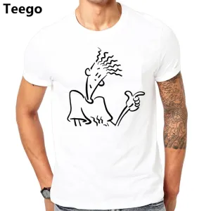 Mens Casual Tee Shirt 2017 Fido Dido Pop Drink Brand-Clothing
