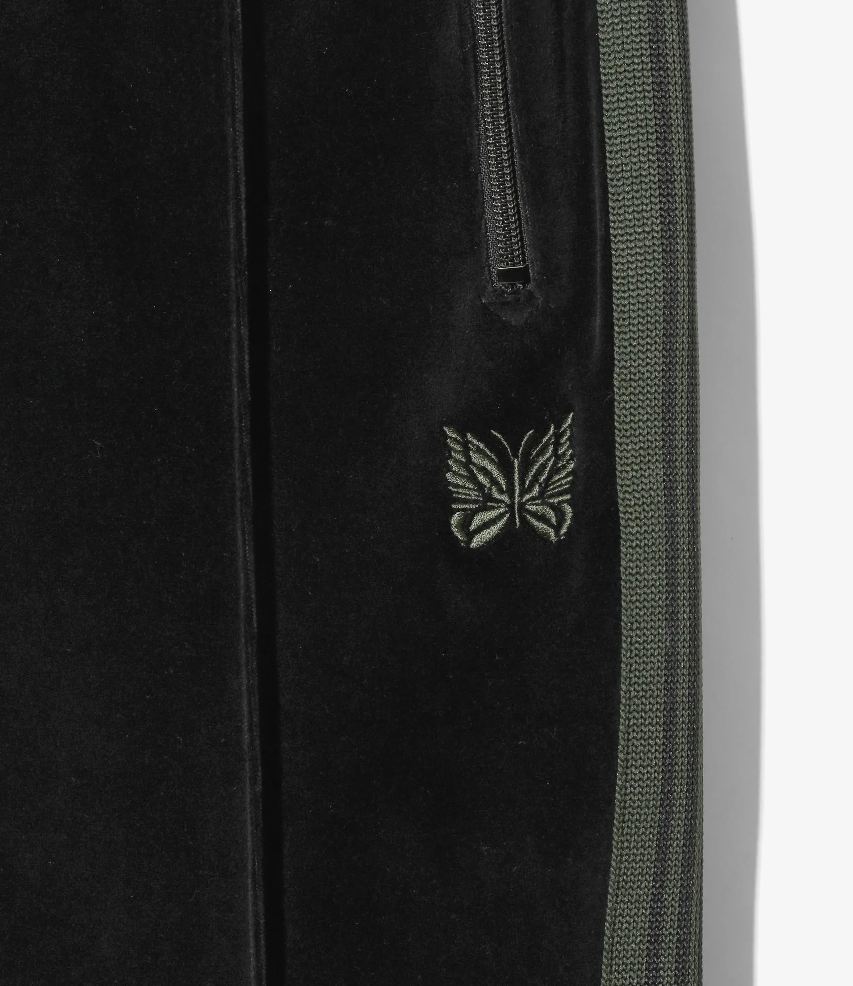 Narrow Track Pant – Black Velour