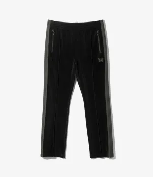Narrow Track Pant – Black Velour