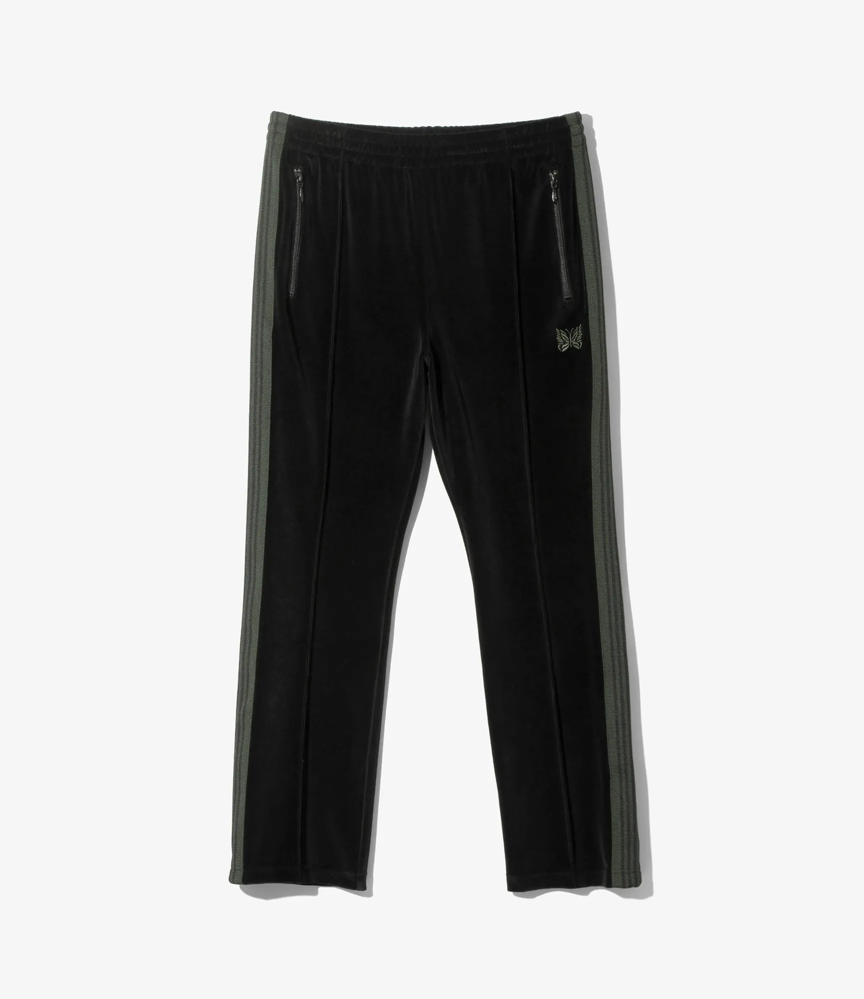 Narrow Track Pant – Black Velour