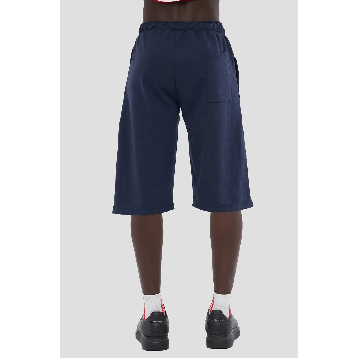Navy 3/4 Relaxed Fit Shorts