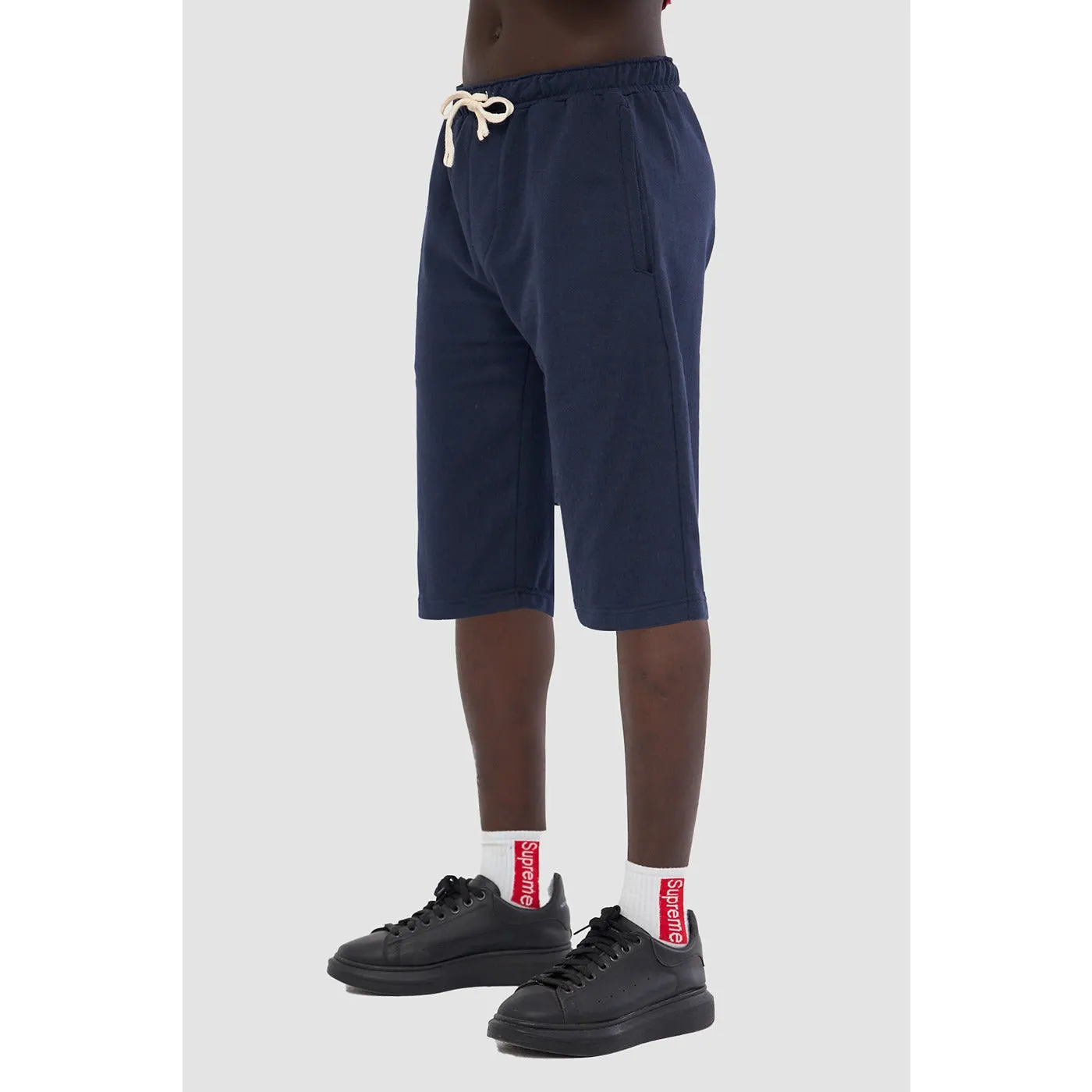 Navy 3/4 Relaxed Fit Shorts
