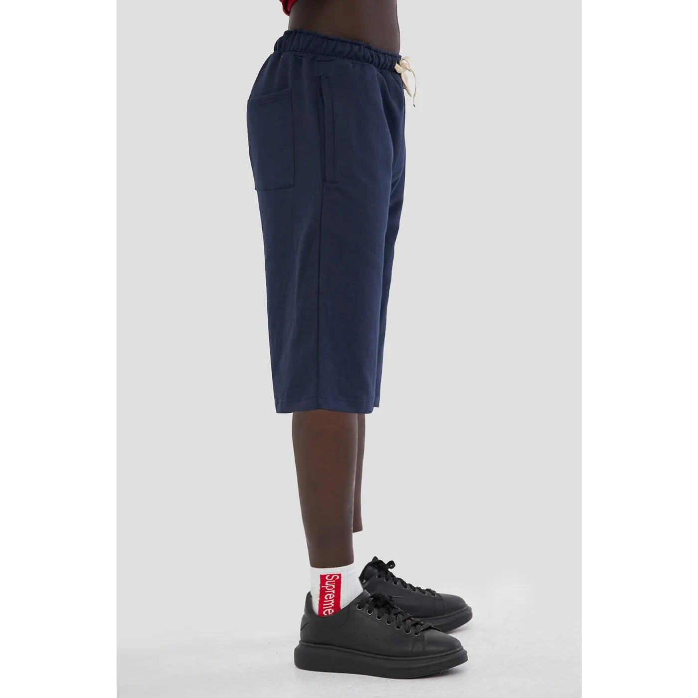 Navy 3/4 Relaxed Fit Shorts