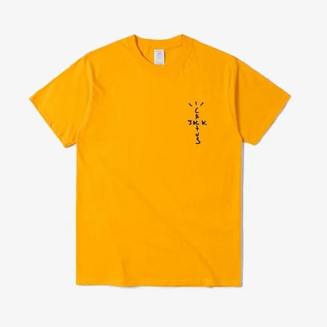 New Travis Scott Cactus Jack Wish You Were Here Tour T-Shirt Hip Hop T Shirts Quality Cotton Short Sleeves Men Wome