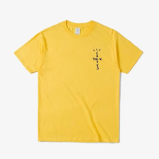 New Travis Scott Cactus Jack Wish You Were Here Tour T-Shirt Hip Hop T Shirts Quality Cotton Short Sleeves Men Wome