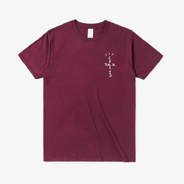 New Travis Scott Cactus Jack Wish You Were Here Tour T-Shirt Hip Hop T Shirts Quality Cotton Short Sleeves Men Wome