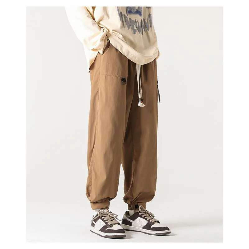Pocket Tapered Elasticity Zipper Magic Pants