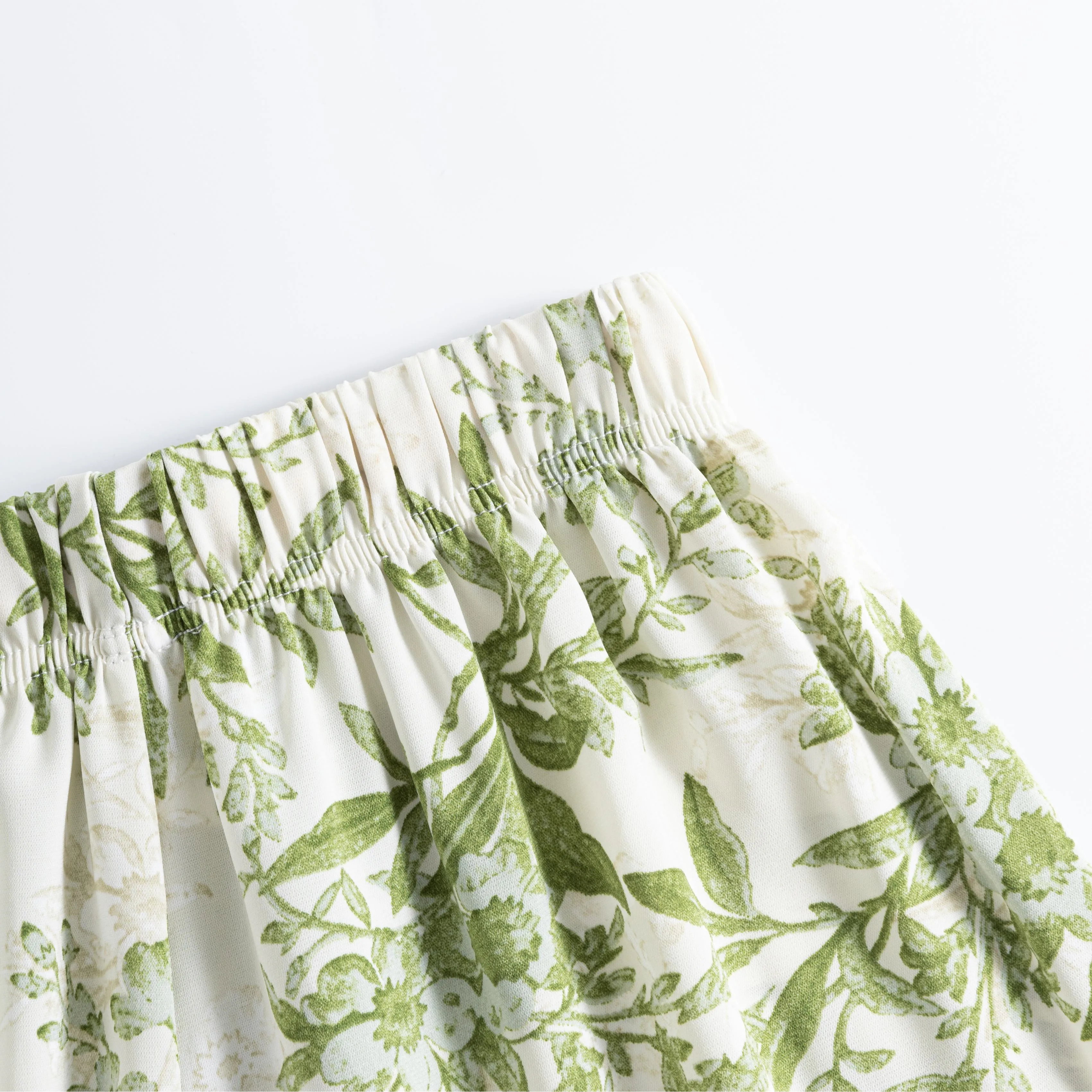 Printed High-Waisted Straight Leg Casual Slimming Look Silky Pants