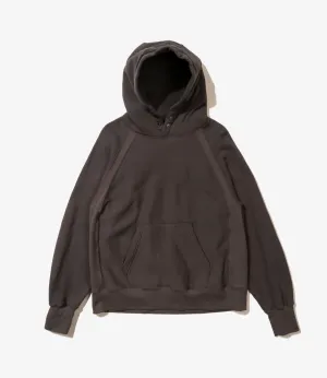 Raglan Hoodie – Graphite 12oz Cotton Fleece
