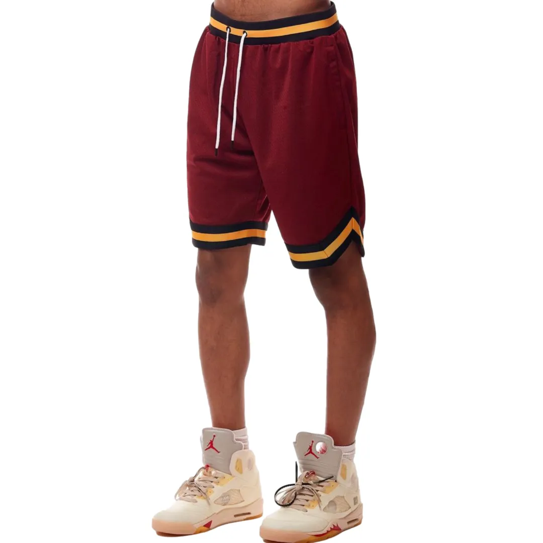 REBEL MINDS MESH SHORTS -BURGUNDY