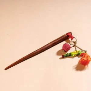Samoolam Handmade Crochet Hairstick ~ Parrot Multicolour