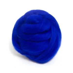 Sapphire Dyed Merino Tops