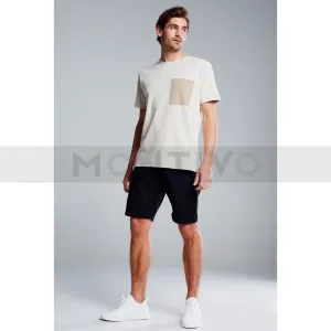 Smog Navy Cotton Shorts