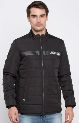 Spykar Men Black Solid Regular Jacket