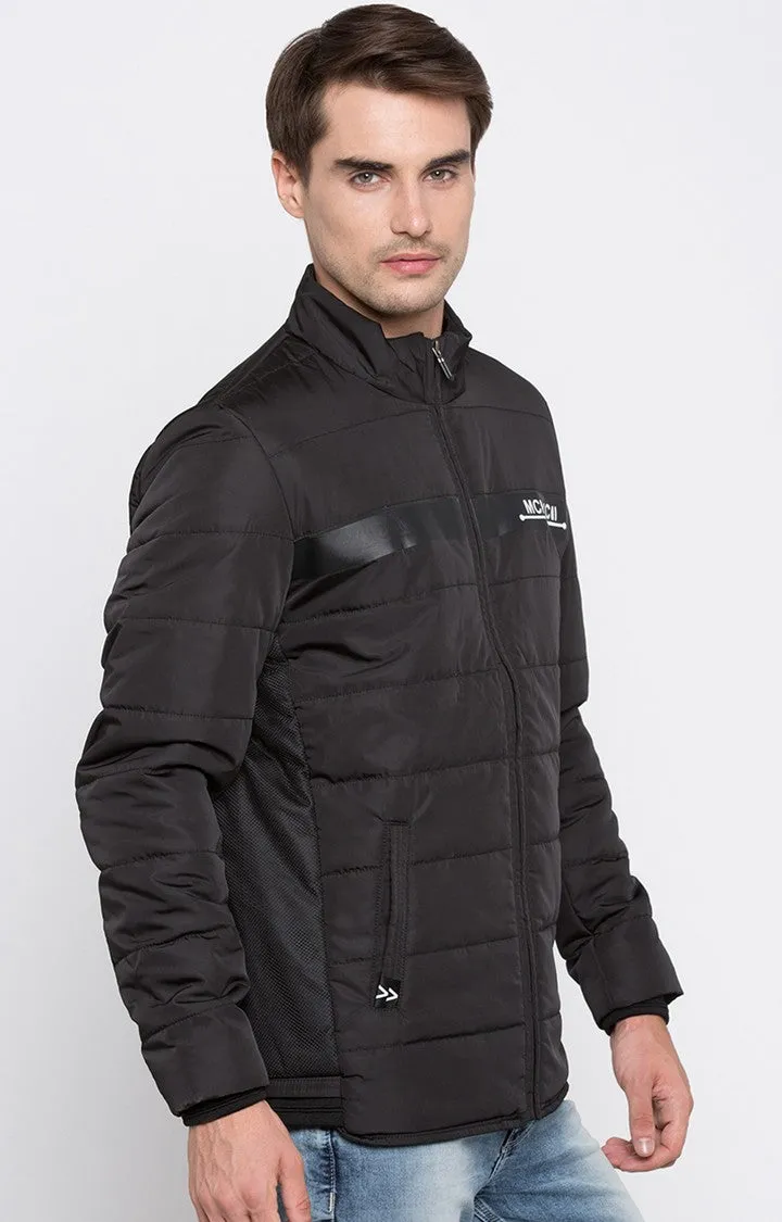 Spykar Men Black Solid Regular Jacket