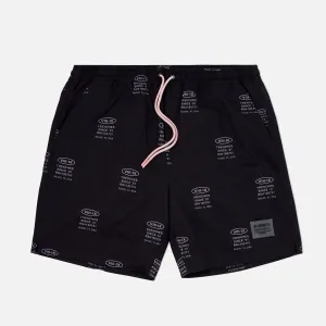 Stamped Shorts Black